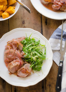 Bacon varkenshaas pruimensausje