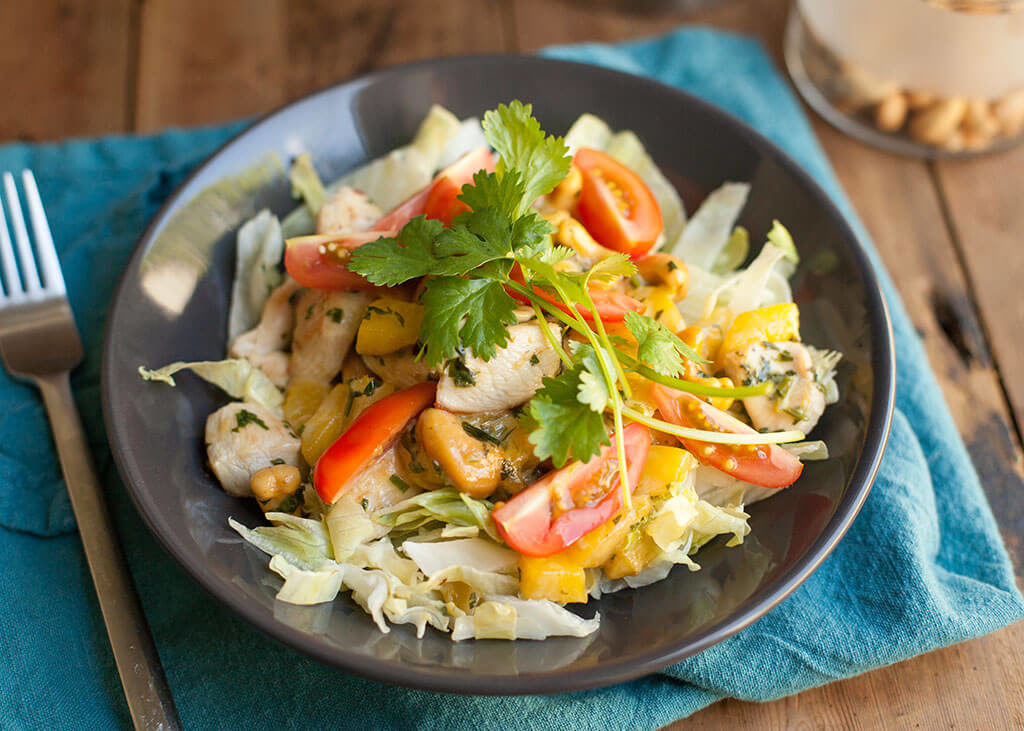 mango-kip salade