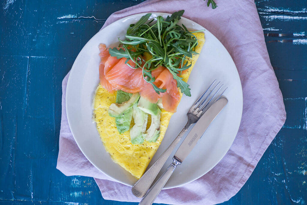 omelet gerookte zalm