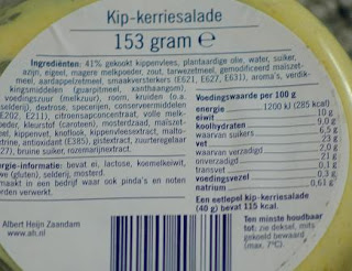 Ohhh… my god… Ik eet nooit geen kipkerrie salade van de AH meer