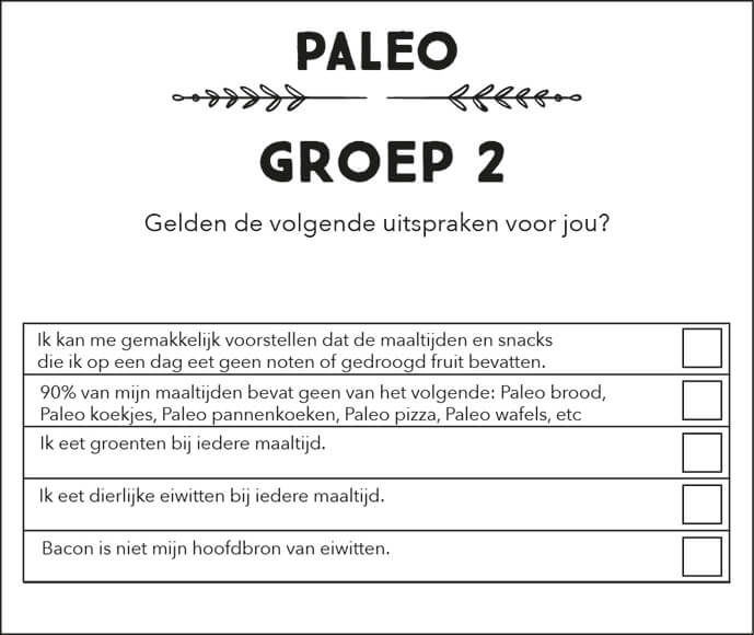 paleo checklist