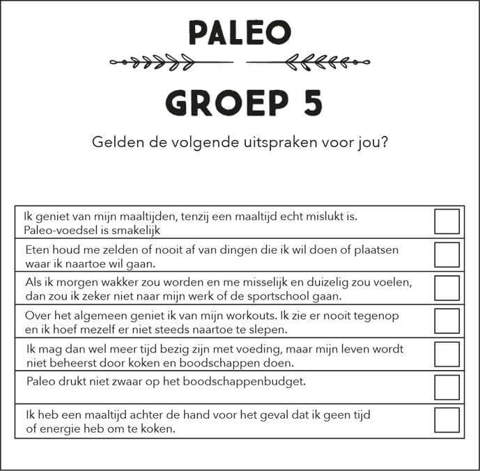 paleo checklist