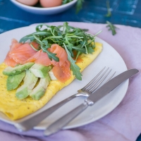 Omelet Gerookte Zalm