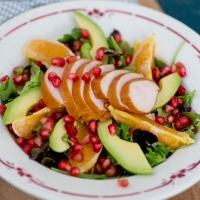 Salade met Kip en Granaatappel