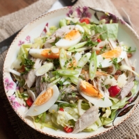 Paleo salade met makreel