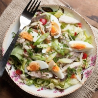 Paleo salade met makreel