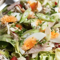 Paleo salade met makreel