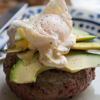 Paleo benedict burger