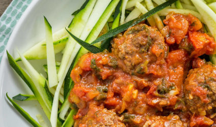 courgetti meatballs