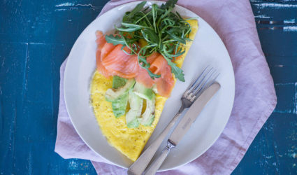 omelet gerookte zalm