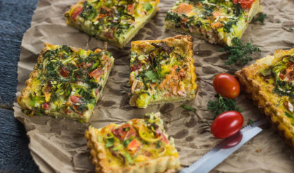 quiche met zalm