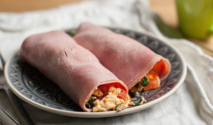 paleo ontbijt burrito ham