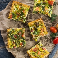 Quiche met zalm