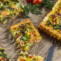 Quiche met zalm