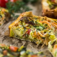 Quiche met zalm