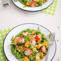 Salade met zoete aardappel