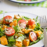 Salade met zoete aardappel