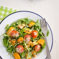 Salade met zoete aardappel