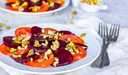 Vegetarisch Paleo recept: bietencarpaccio